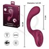 G for Goddess 2 (Wine Red) Estimulador de punto G con carga USB